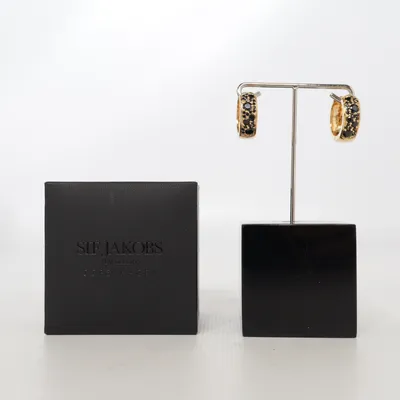 Boucles d'oreilles (Or, Noir) de Sif Jakobs Argent