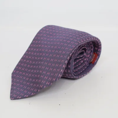 Tie (Purple, Pink) from Hermès Silk