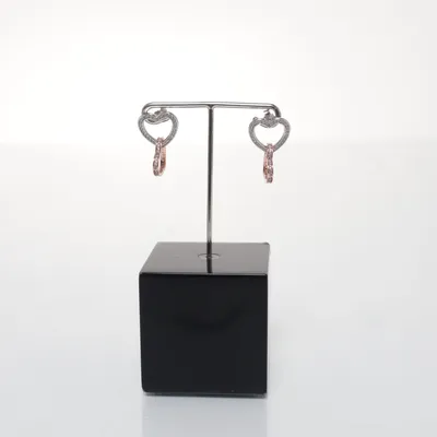 Örhängen (Silverfärgad, Rosa) Silver