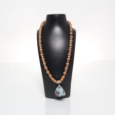 Halsband (Brun, Blå, Grå) från Edelstein Silver