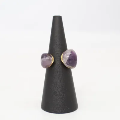 Ring (Lila, Gold) von Pop Silber