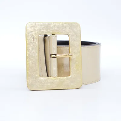 Belt (Gold, Black) from Yves Saint Laurent