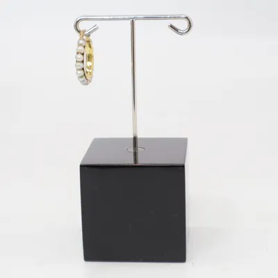 Oorbellen (Goud, Grijs) Goud, Onbekend materiaal