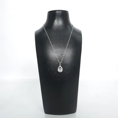Halsband (Silverfärgad, Vit) Silver