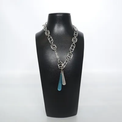 Necklace (Silver, Blue) from Snö of Sweden Unknown metal