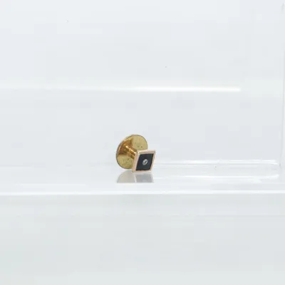 Manchetknopen (Goud, Zwart) Onbekend materiaal