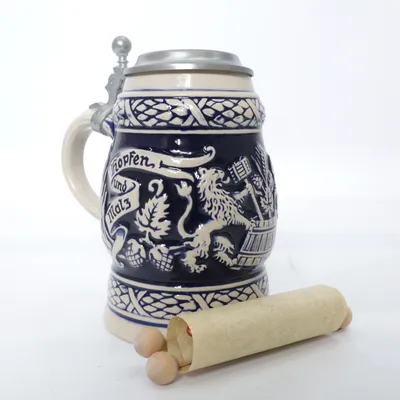 Bierpul (Beige, Blauw) van Gerzit