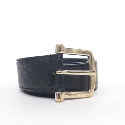 Bälte (Leather Belt Buckle Black ) från Gucci Skinn