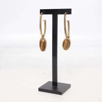 Örhängen (Guldfärgad, Brun) från Dyrberg/Kern Okänd metall