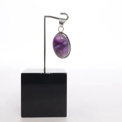 Pendant (Purple, Silver) from Edelstein Silver