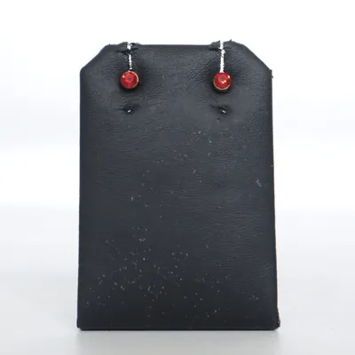 Oorbellen (Goud, Rood) Onbekend materiaal