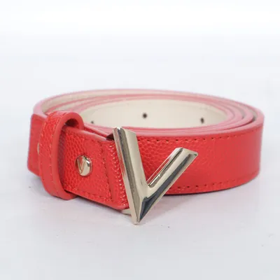 Bälte (Röd) från Valentino by Mario Valentino Skinnimitation