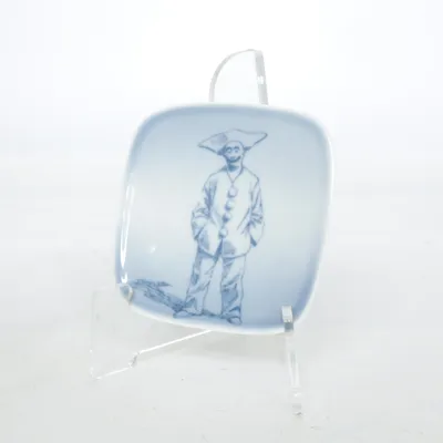 Muurplaat (Blauw, Wit) van B&G Copenhagen Porcelain