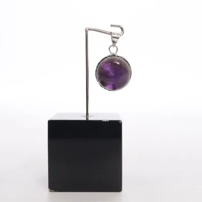 Pendant (Purple, Silver) from Edelstein Silver