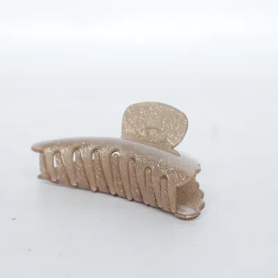 Hårklämma (Beige, Guldfärgad)