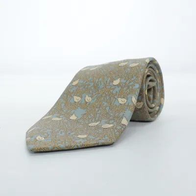 Stropdas (Blauw, Beige) van Hermès Zijde