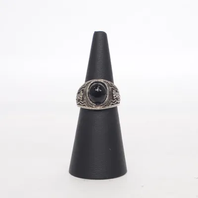 Ring (Zilver, Zwart) Zilver