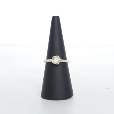 Ring (Silverfärgad, Vit) Silver