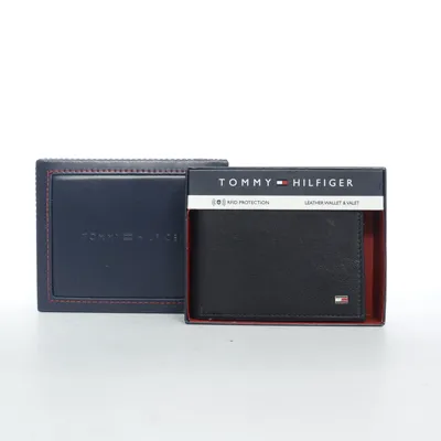 Wallet (Black) from Tommy Hilfiger Leather