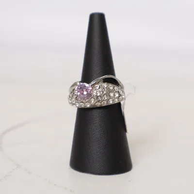 Ring (Silver, Pink) Unknown metal