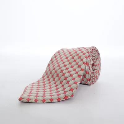 Stropdas (Grijs, Rood) van Hermès Zijde