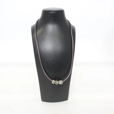 Ketting (Lila, Grijs) van Pandora Zilver