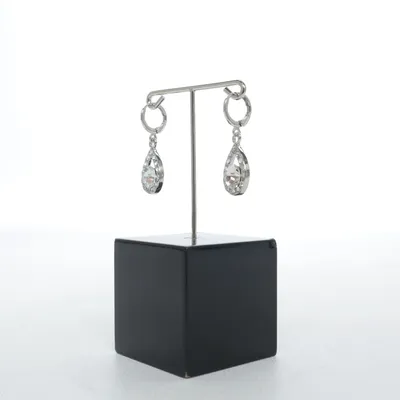 Oorbellen (Zilver, Wit) Zilver