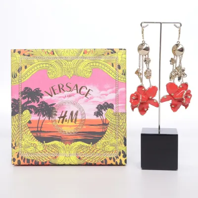 Earrings (Gold, Multicolored) from Versace for H&M Unknown metal