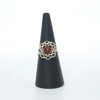 Ring (Zilver, Bruin) Zilver