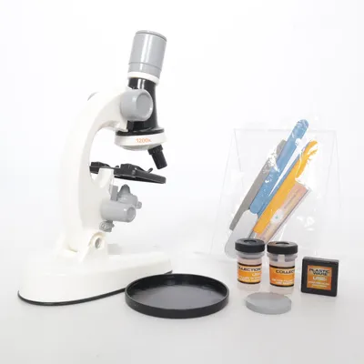 Mikroskop (Vit, Grå, Svart)