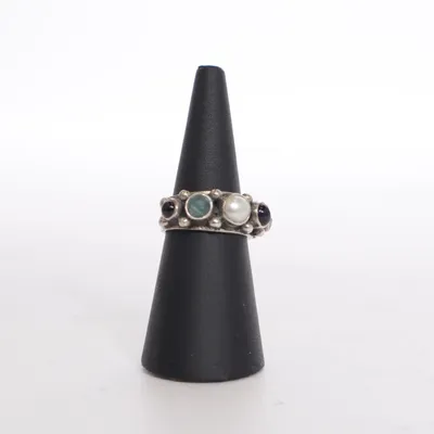 Ring (Gray) from Kumkum Silver