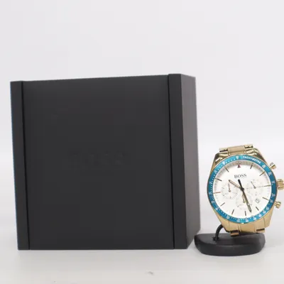 Armbandsur (Guldfärgad, Blå, Vit) från Hugo Boss