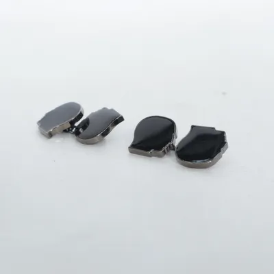 Cufflinks (Silver, Black) from Jean Paul Gaultier Unknown metal