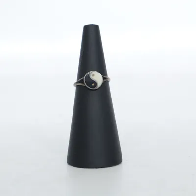 Ring (Zilver, Zwart, Wit) Zilver