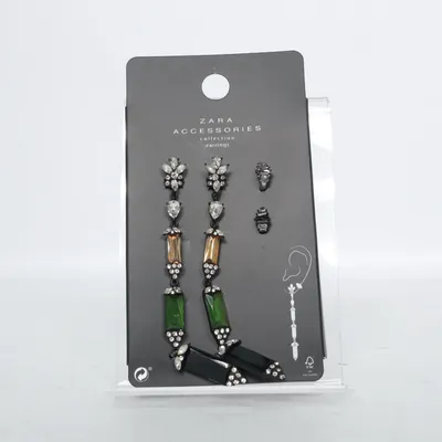 Örhängen (Svart, Flerfärgad) från Zara Accessories Okänd metall