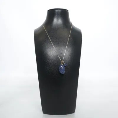 Ketting (Goud, Blauw) Zilver, Onbekend materiaal