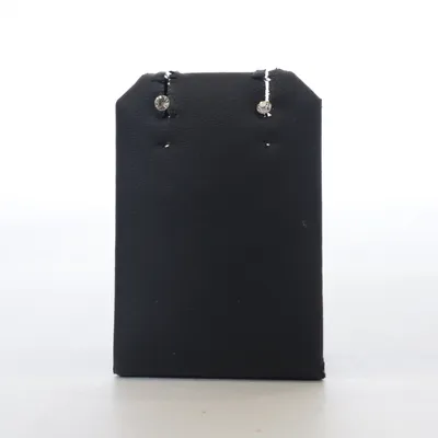 Earrings (White) Silver, Unknown metal