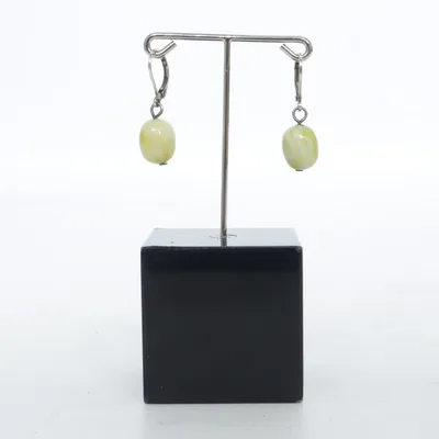 Earrings (Silver, Green) from Snö of Sweden Unknown metal