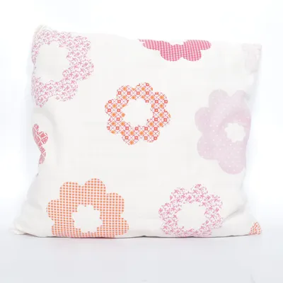 Hoofdkussen (Wit, Roze)