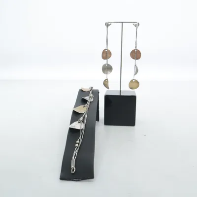 Smyckesset (Grå, Guldfärgad) Silver