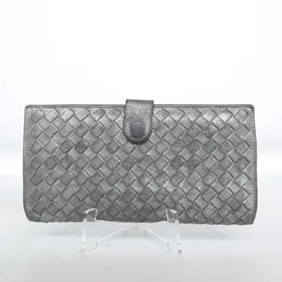 Wallet (Gray) from Bottega Veneta Leather