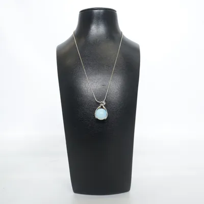 Ketting (Zilver, Wit) Zilver