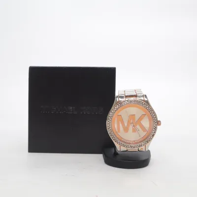 Polshorloge (Mini Runway Crystal Glitz Blair Rose Gold) van Michael Kors