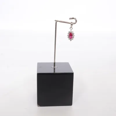 Hänge (Röd, Silverfärgad) Silver