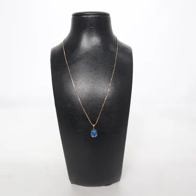 Halsband (Guldfärgad, Blå) från Caroline Svedbom Silver