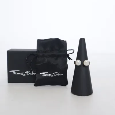 Ring (Silverfärgad, Vit) Silver