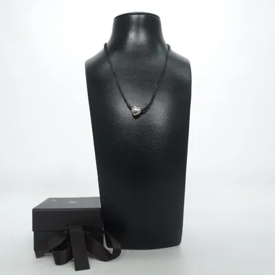 Necklace (Black, Silver) from Ole Lynggaard Silver, Unknown metal