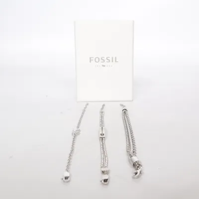 Armband (Silverfärgad) från Fossil Okänd metall