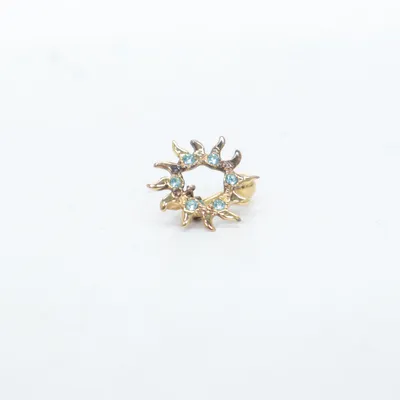 Piercing sieraden (Goud, Blauw) Zilver