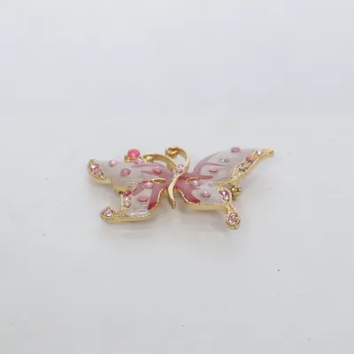 Brosch (Guldfärgad, Silverfärgad, Roséguldfärgad, Rosa, Beige, Flerfärgad) Okänd metall